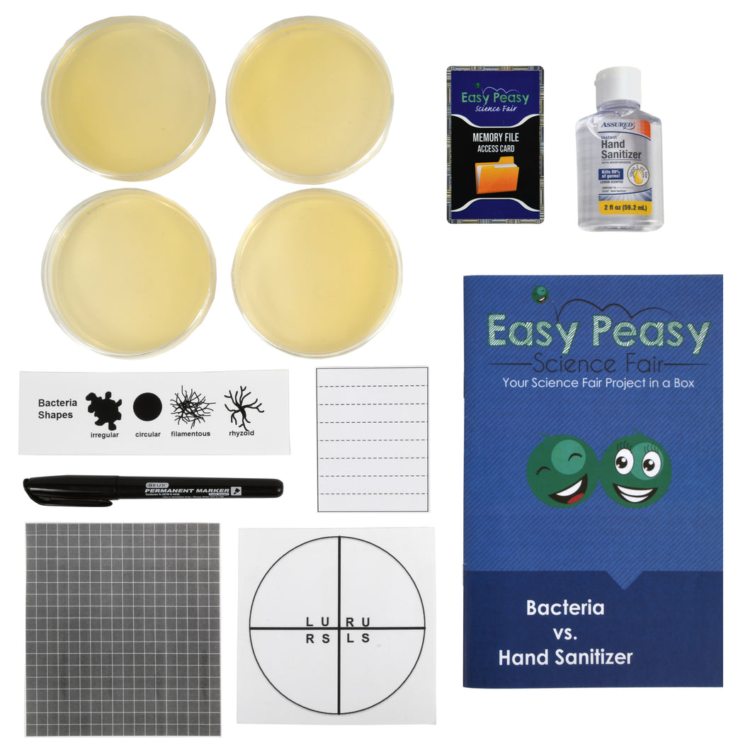 Bacteria vs Sanitizer Science Project Kit – Easy Peasy Science