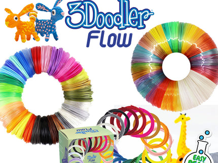 3D Flow Pen Refill Bundle - 1.75 plastic filaments image 0