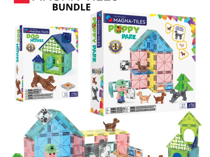Puppy Park and Dog Magna-Tile Bundle