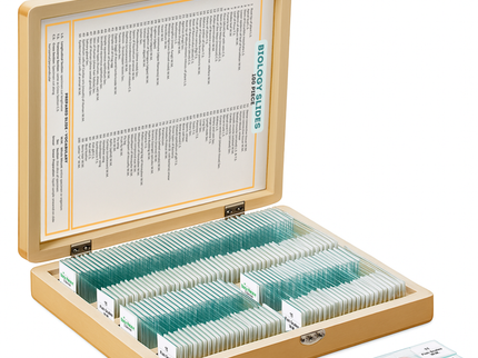 100 Biology Microscope Slide Collection