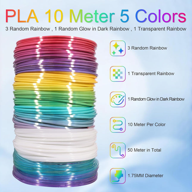 3D Flow Pen Refill Bundle - 1.75 plastic filaments image 5