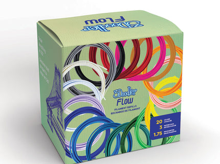 3D Flow Pen Refill Bundle - 1.75 plastic filaments image 1