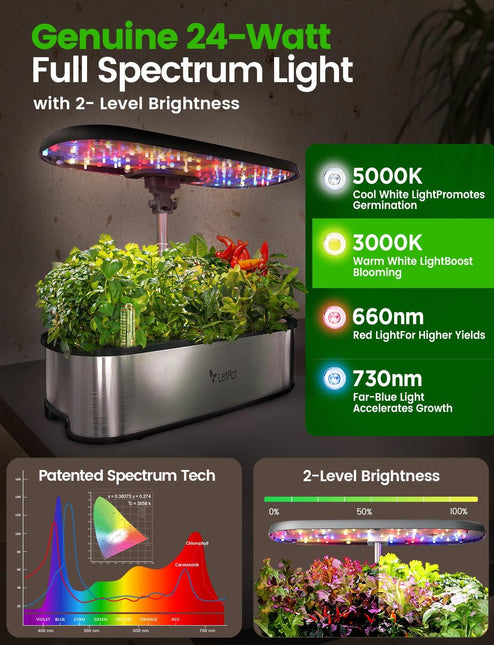 LetPot 12-Pod Hydroponic Growing System with Seeds