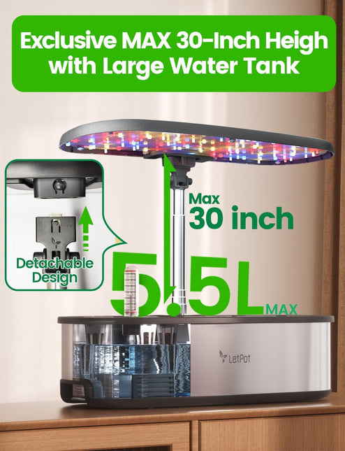 LetPot 12-Pod Hydroponic Growing System with Seeds