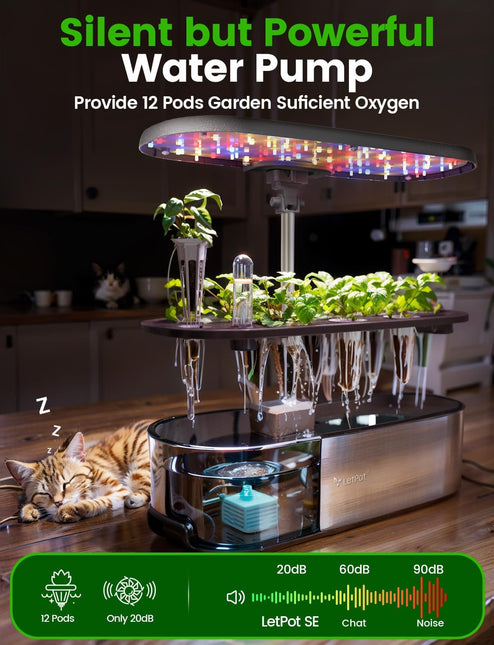 LetPot 12-Pod Hydroponic Growing System with Seeds