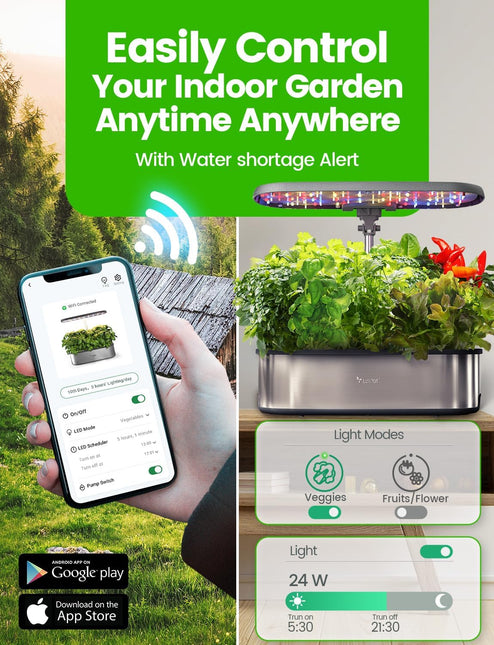 LetPot 12-Pod Hydroponic Growing System with Seeds