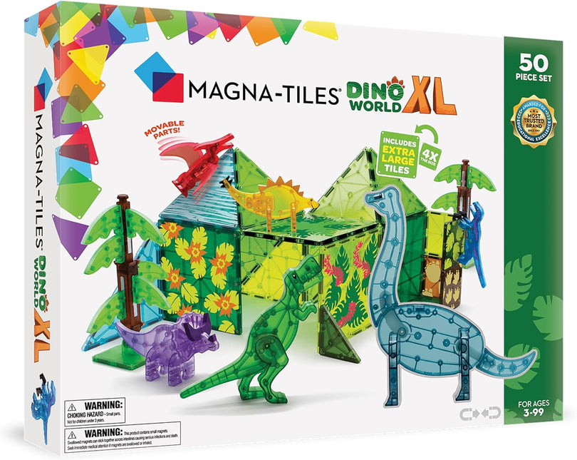 Magna-Tiles Dino World XL 50 Piece Set