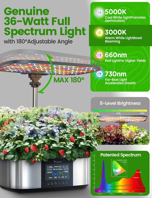 LetPot 21-Pod Hydroponic Max Growing System with Seeds