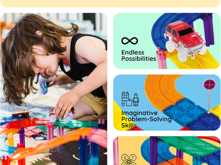 Picasso Tiles Race Track 100-Piece Set