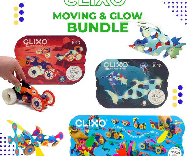 Clixo Moving & Glowing Adventure Bundle – Easy Peasy Science