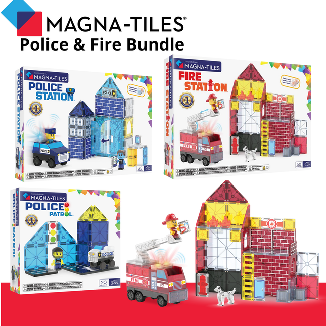 Police and Fire Magna-Tile Bundle