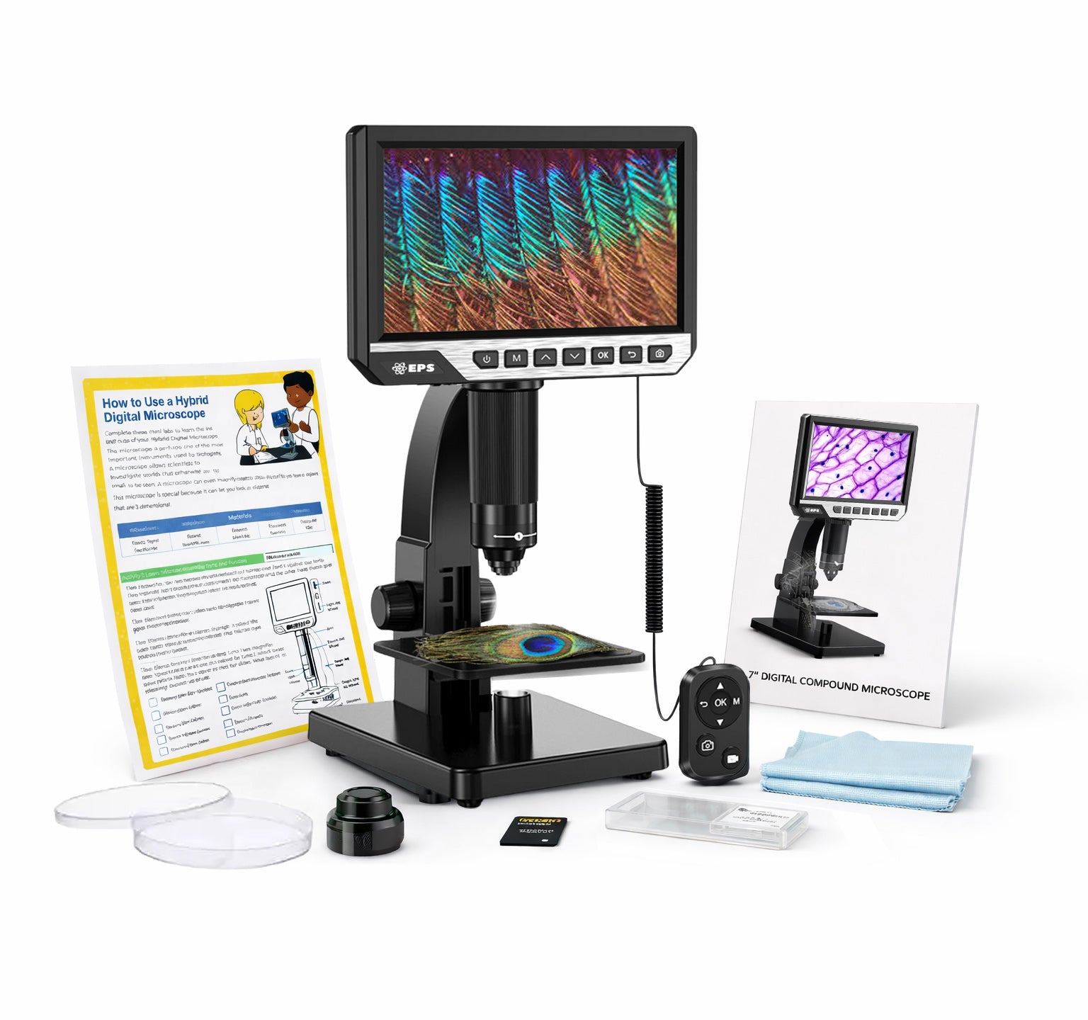 Compound Microscope With Display EPS Compound Digital LCD Microscope – Easy Peasy Science