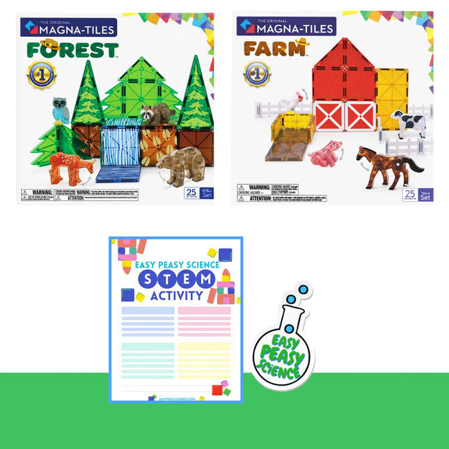 Magna-Tiles Farm and Forest Bundle